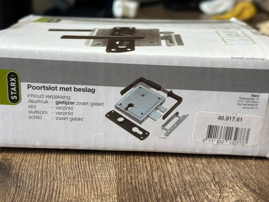 STARX poortslot met beslag nieuw in doos, Ophalen of Verzenden, Nieuw