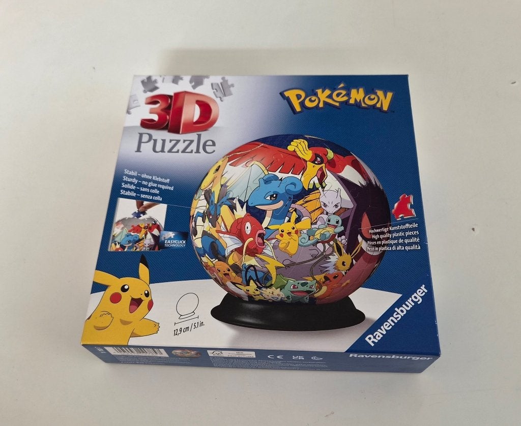 Pokémon 3D puzzel, Ophalen, Meer dan 50 stukjes, Zo goed als nieuw, 6 jaar of ouder