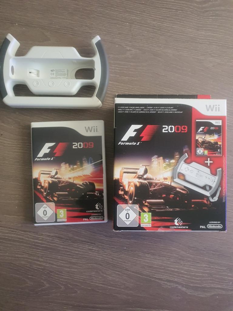 Tk Wii Formula 1 2009  game met stuur, Ophalen, 1 speler, Racen en Vliegen, Zo goed als nieuw
