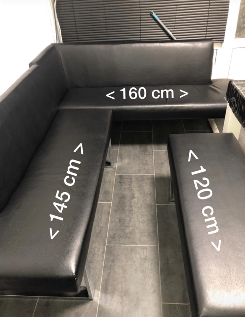 Hoekbank/keukenbank/loungeset, Ophalen, Gebruikt, Hoekbank, Leer