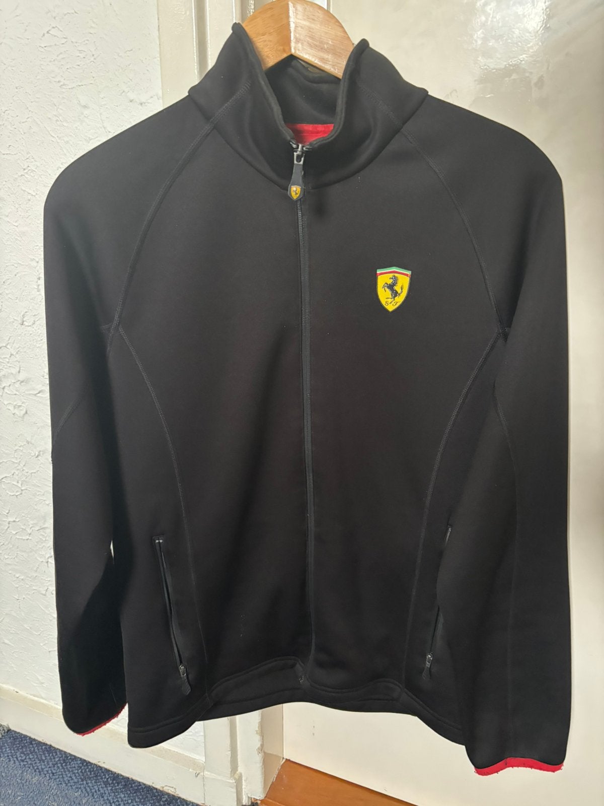 Origineel Scuderia Ferrari Vest Zwart Maat S F1 Santander, Ophalen of Verzenden, Zo goed als nieuw, Zwart