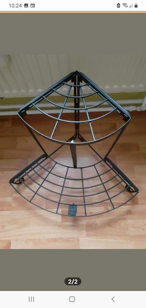 Plantenrekje van metaal., Tuin en Terras, Ophalen of Verzenden, Rond, Metaal, Minder dan 30 cm