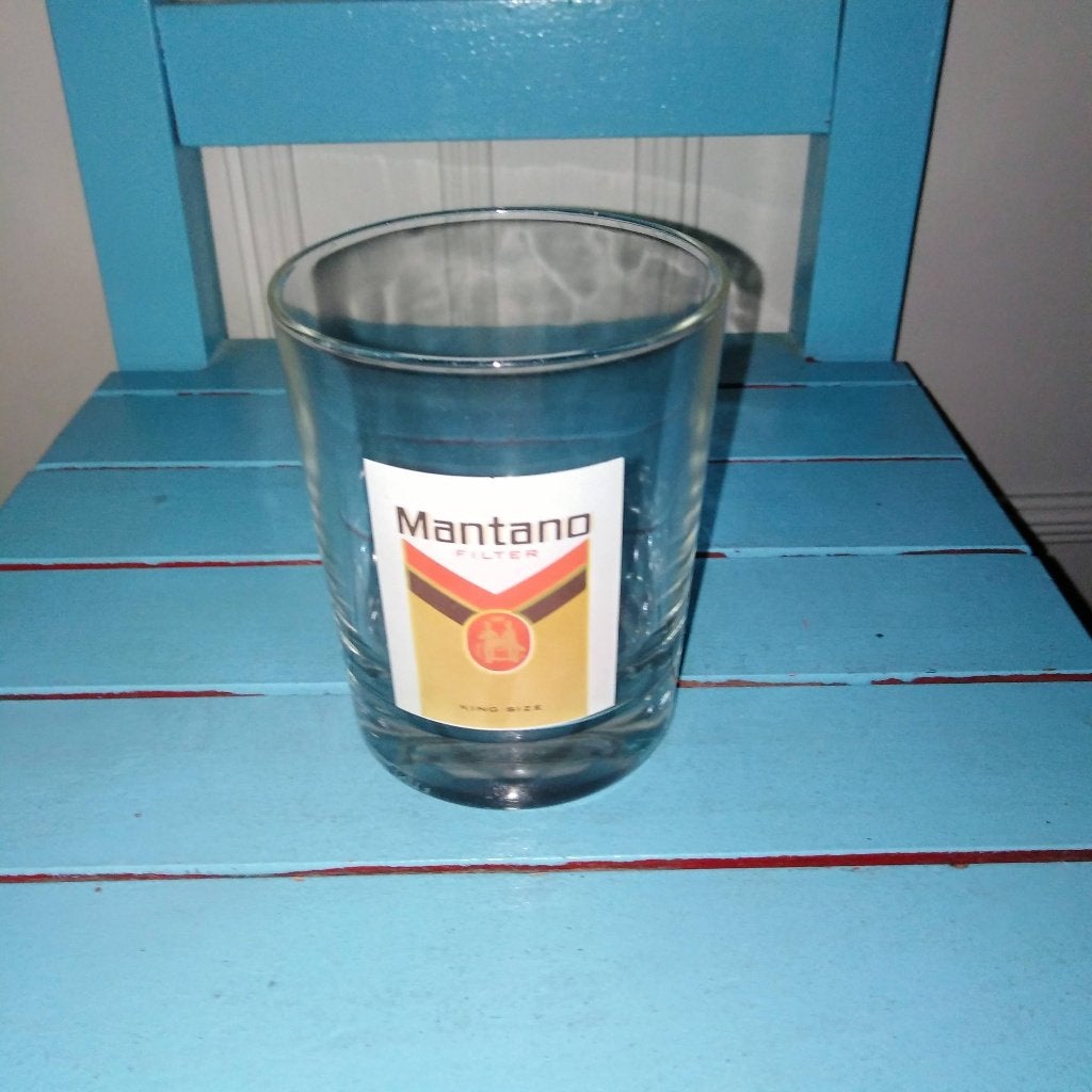 Vintage sigaretten glazen 3 stuks, Ophalen, Gebruikt, Overige typen