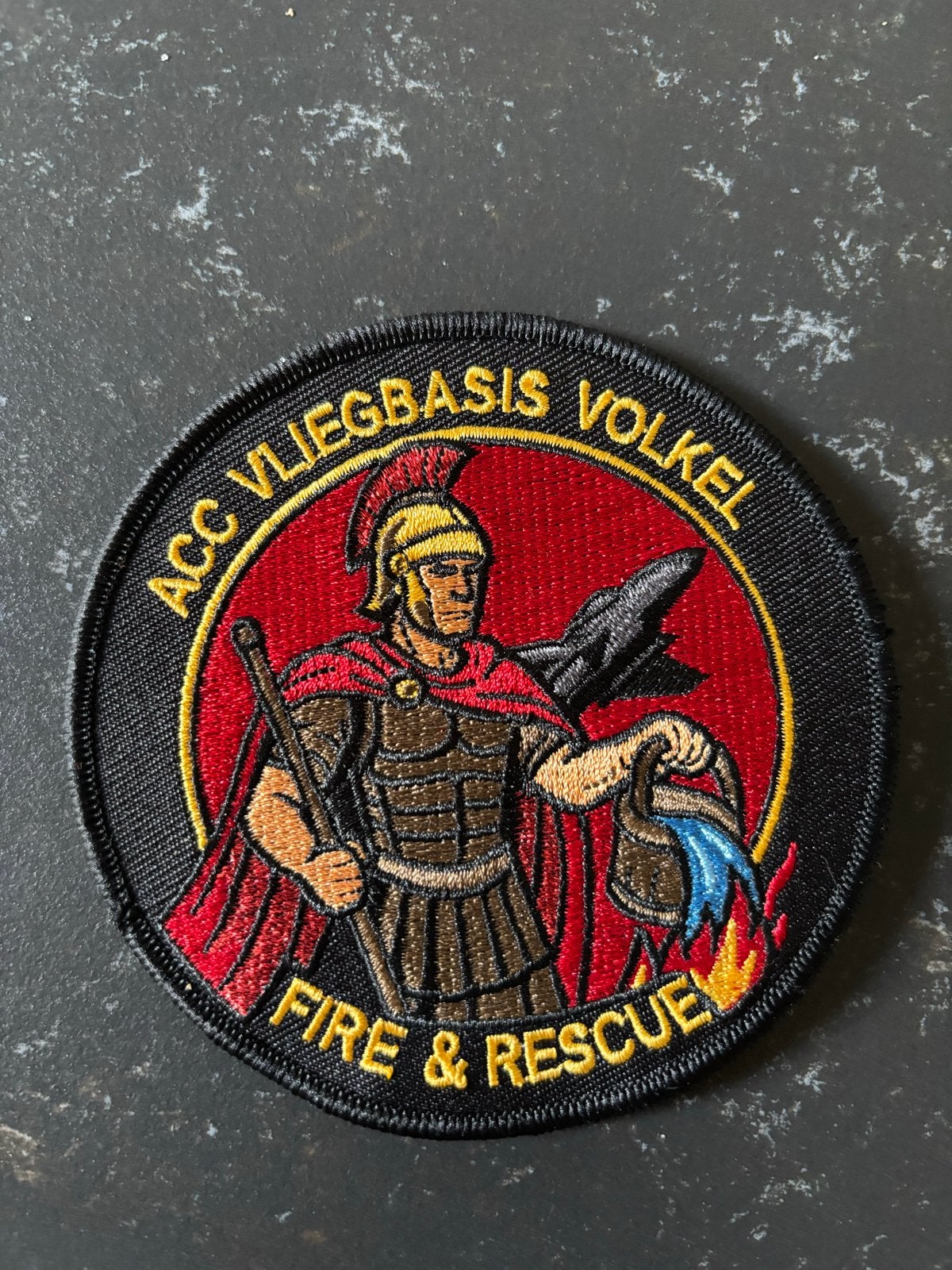 ACC Vliegbasis Volkel Fire & Rescue Patch, Ophalen of Verzenden, Nieuw