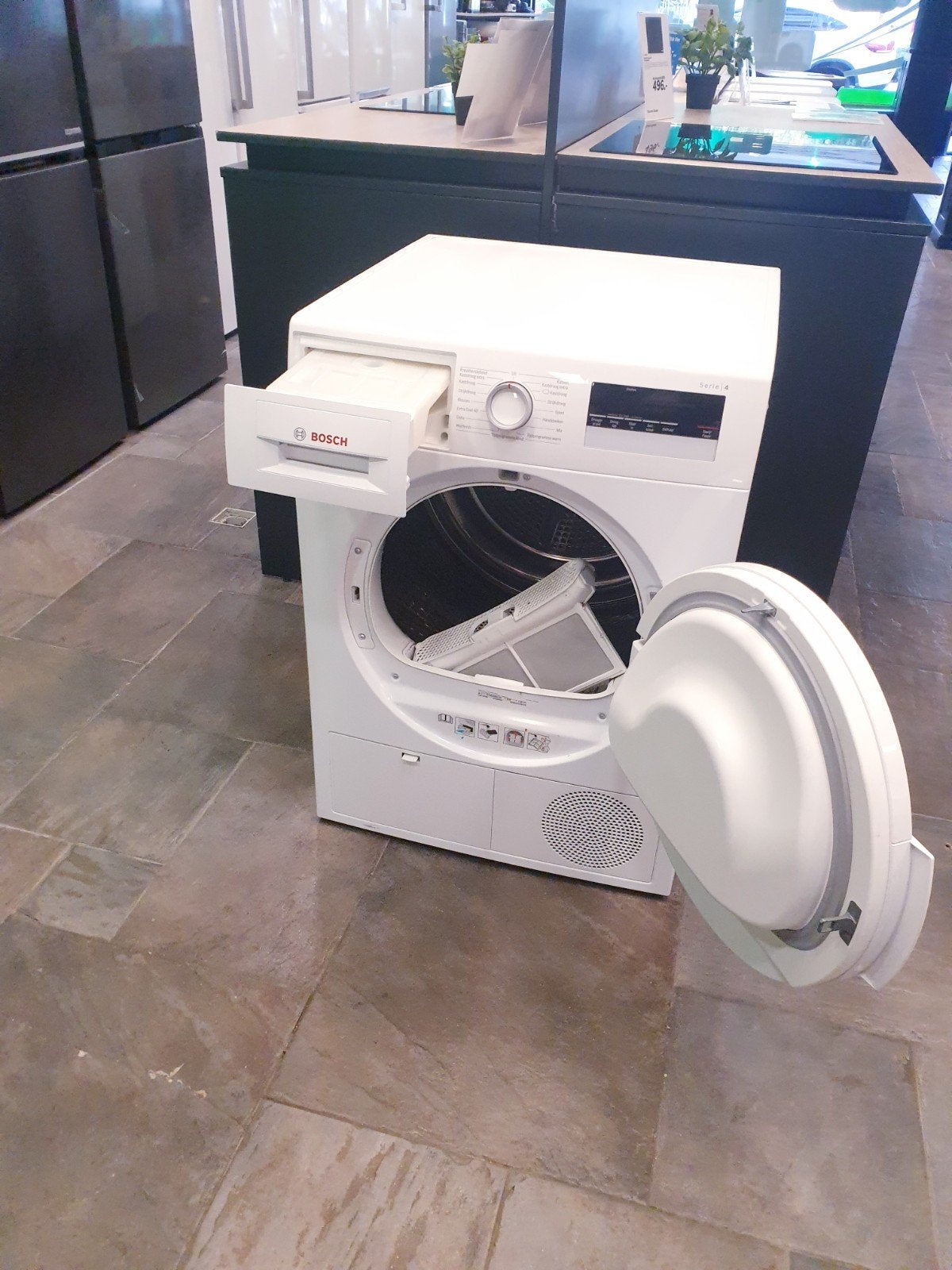 warmtepomp droger Bosch 7kg  Serie4 A++ 1JAAR Garantie, 6 tot 8 kg, Anti-kreukfase, Overige typen, Refurbished