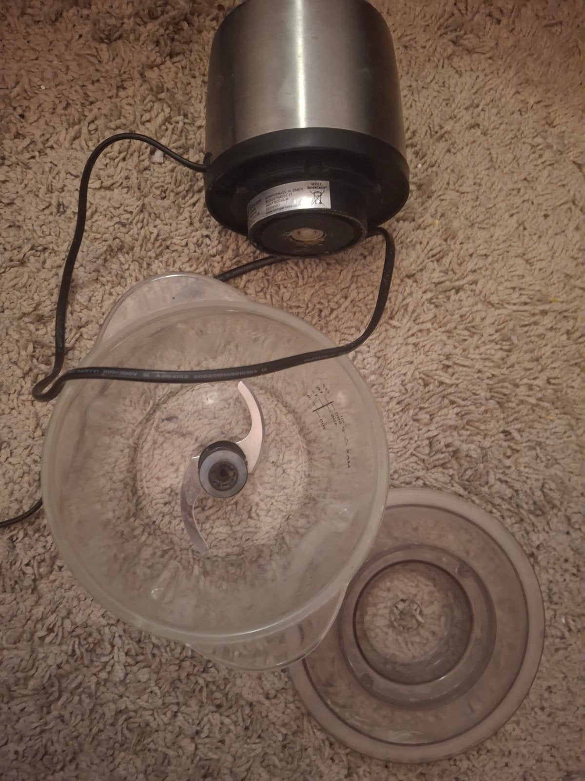 Compacte hakmolen/blender - Ideaal voor kleine klusjes, Minder dan 1 liter, Ophalen of Verzenden, Gebruikt, 1 snelheid