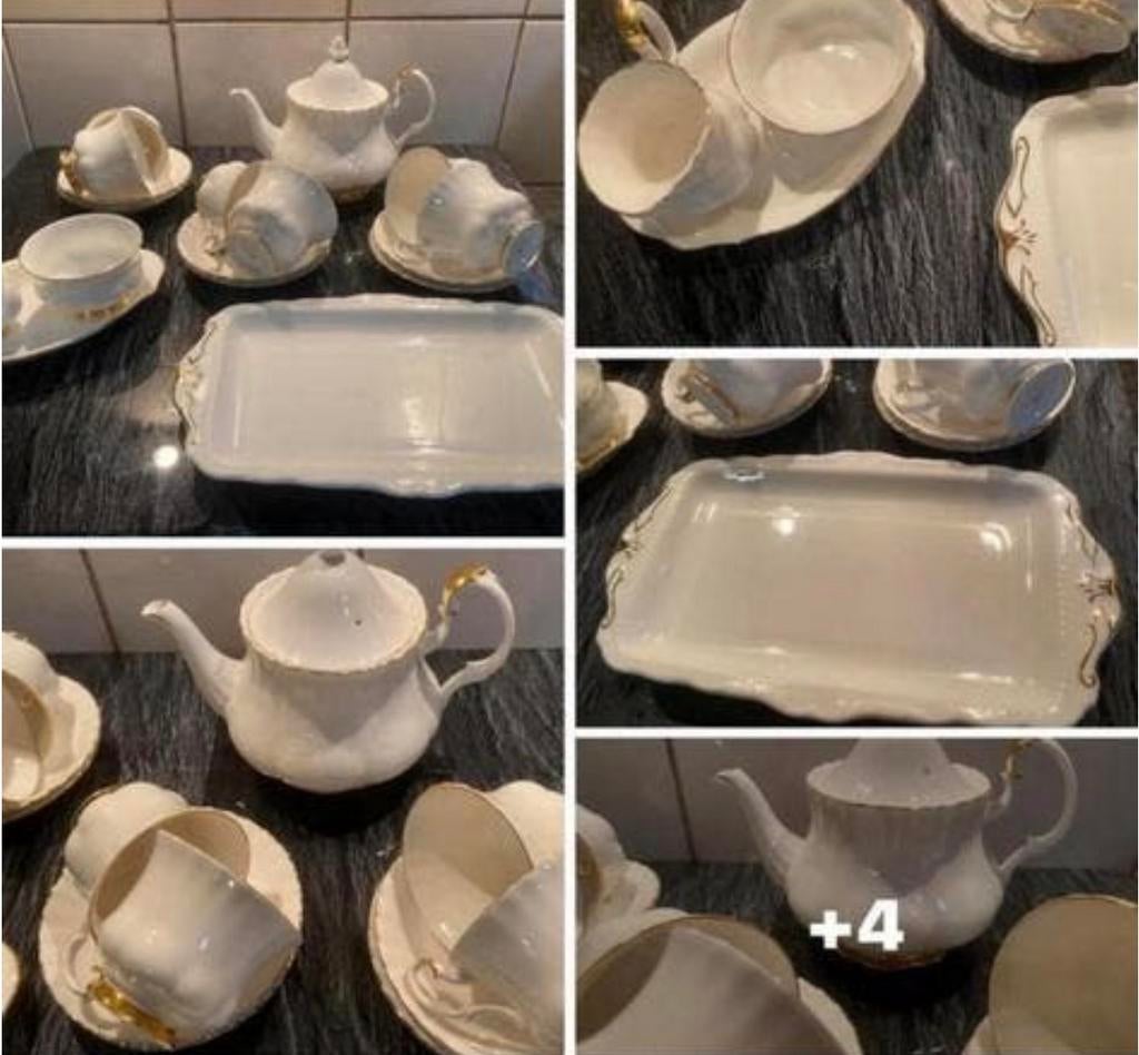 Royal Albert val d’or theeservies ook een koffieservies, Ophalen