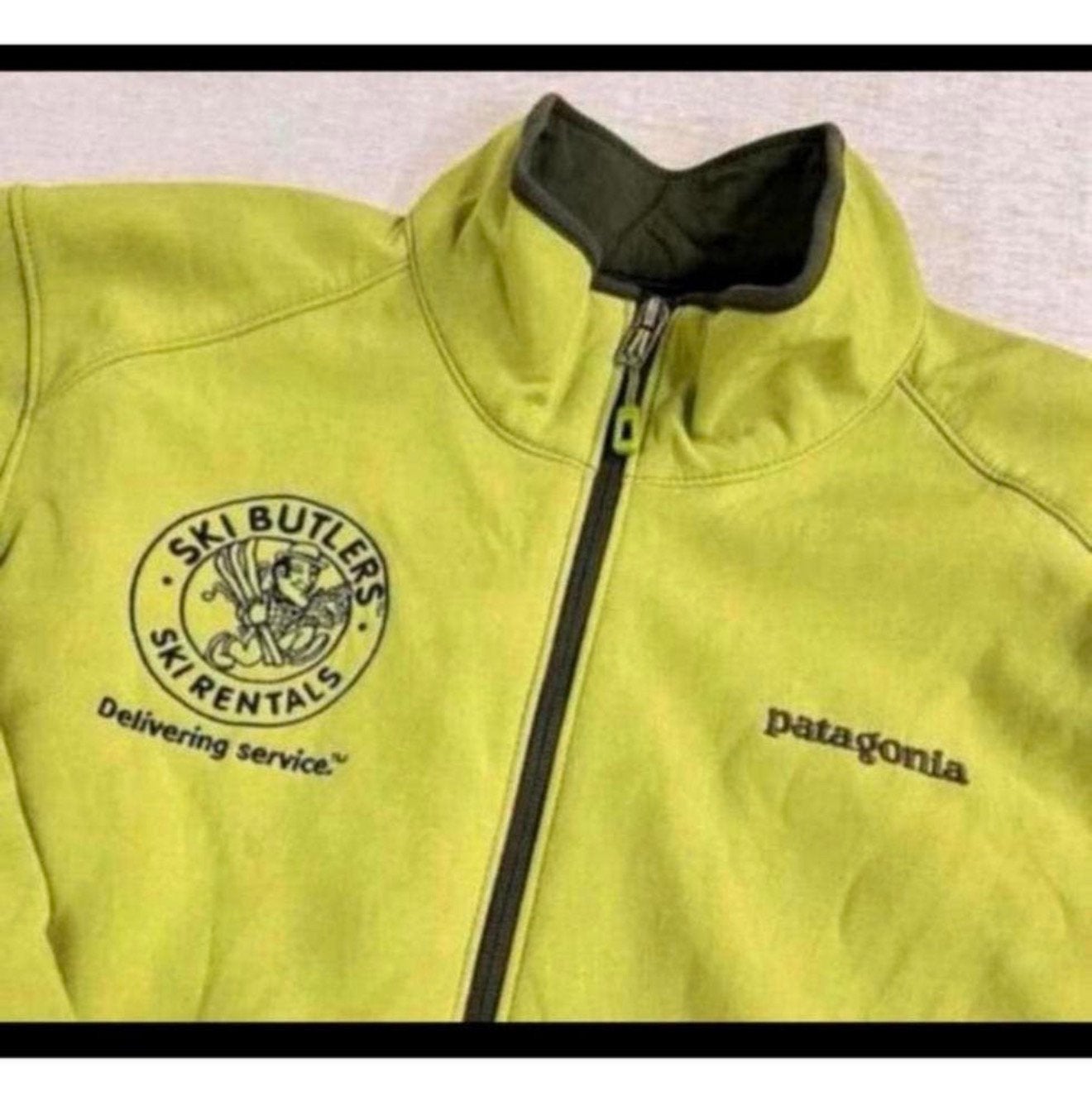 Patagonia Jas groen maat M Ski-butlers rentals wintersport, Maat 48/50 (M), Ophalen of Verzenden, Zo goed als nieuw, H