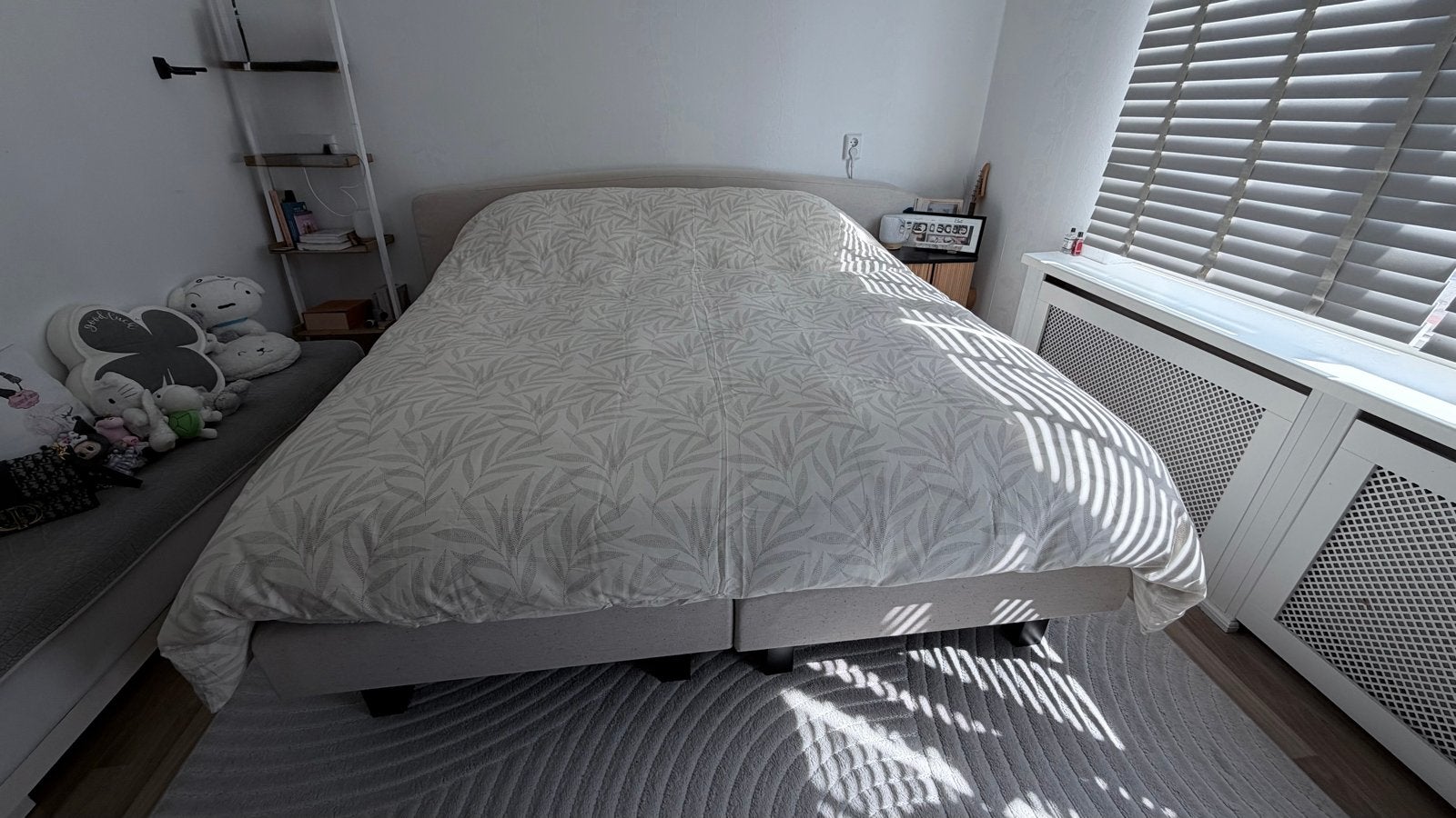 Swiss Sense boxspring 180x200 (excl. matras), front optionee, Ophalen, Gebruikt, Beige, Tweepersoons