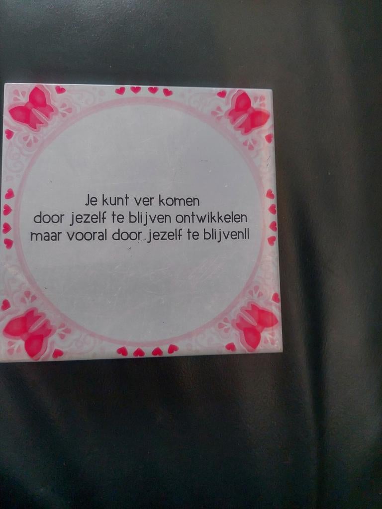Tegels met spreuken, Antiek en Kunst, Antiek | Wandborden en Tegels, Ophalen of Verzenden