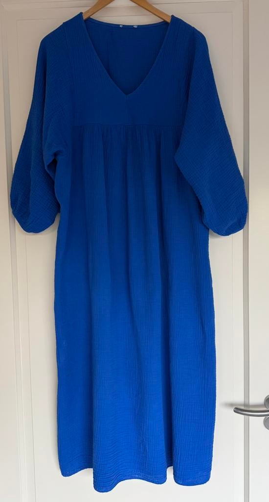 Heerlijke blauwe zomerjurk Les Jumelles one size, Maat 38/40 (M), Blauw, Ophalen of Verzenden, Zo goed als nieuw