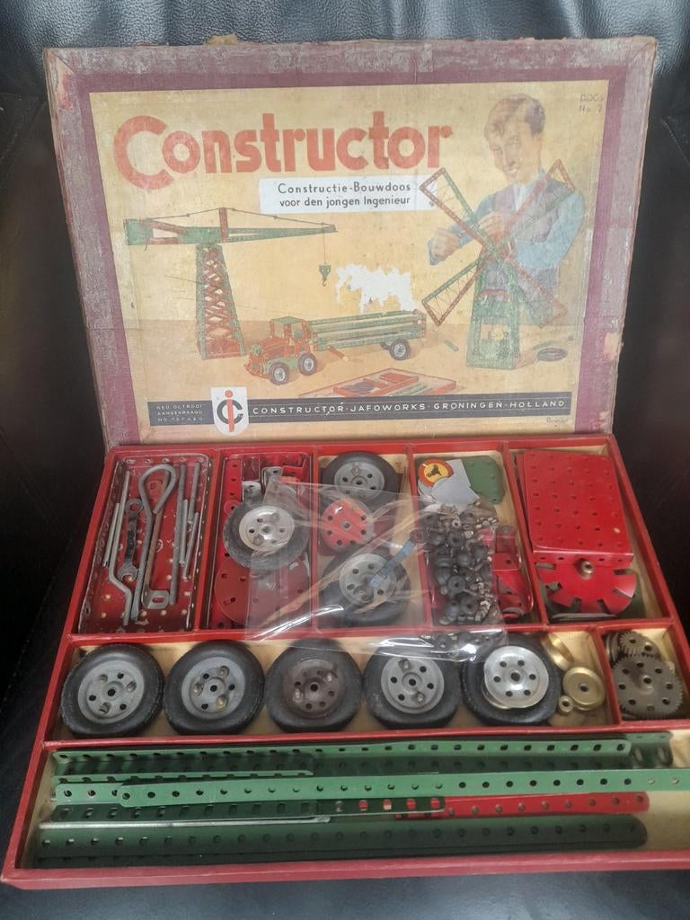 Vintage Constructor Bouwdoos - Voor de Jonge Ingenieur, Ophalen of Verzenden, Gebruikt, Overige merken