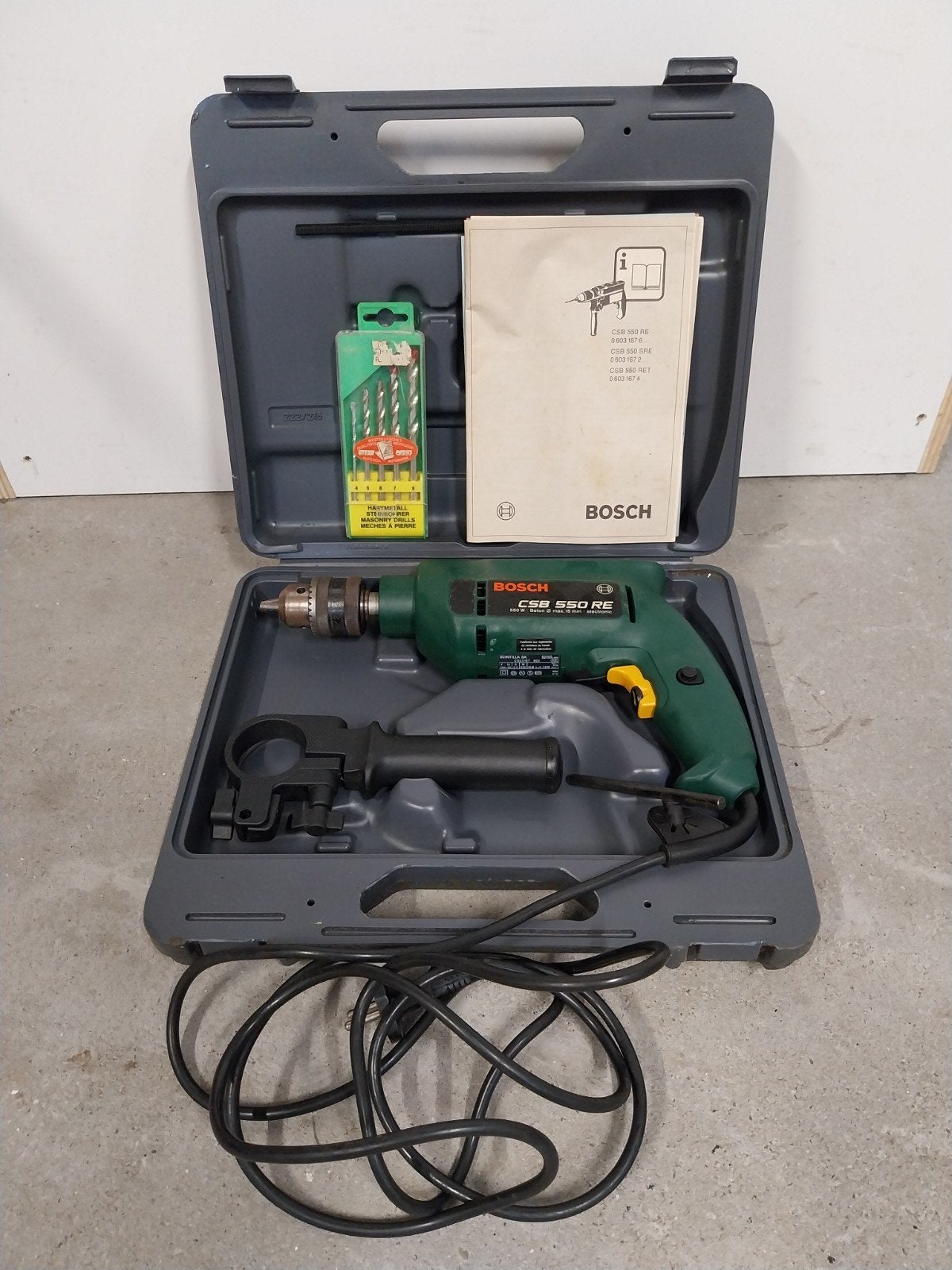 Bosch Klopboormachine CSB 550 RE in opbergkoffer, Gebruikt, Klopboormechanisme, 400 tot 600 watt, Ophalen