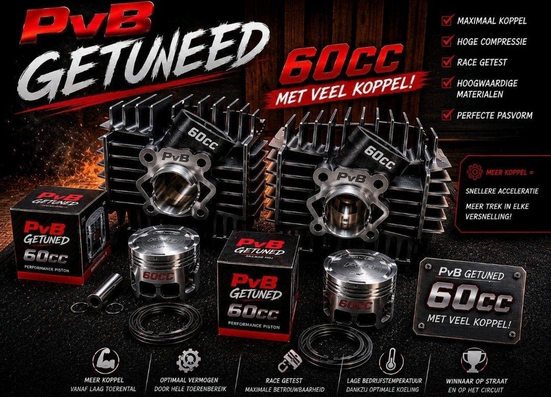 Nieuw getuned 60 cc cilinder set op Smalle Tap