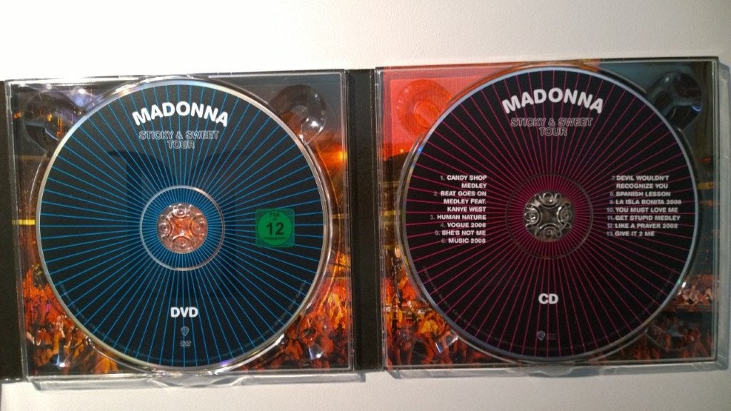 Madonna - Sticky & Sweet Tour (CD + DVD), Inclusief DVD, Pop, Ophalen of Verzenden, Zo goed als nieuw
