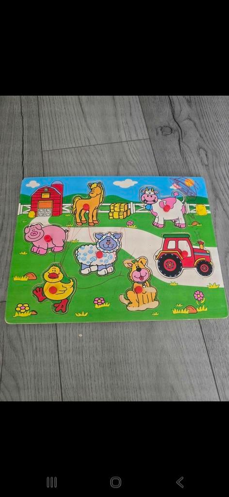 Houten puzzel, Ophalen of Verzenden, Minder dan 10 stukjes, 6 maanden tot 2 jaar