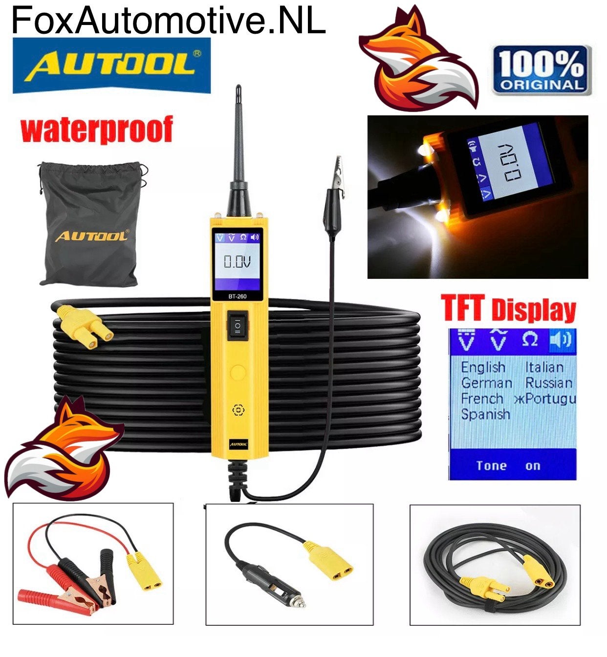 AUTOOL BT260 Auto Elektrische Circuit Tester, Ophalen of Verzenden