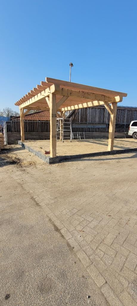 eiken carport / overkapping op elke gewenste afmeting, Tuin en Terras, Overkappingen, Ophalen, Nieuw, Carport
