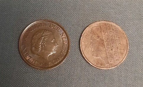 Nederlandse 5 cent munten: Juliana (1980) en Beatrix (1997), Ophalen of Verzenden, Koningin Juliana, 5 cent, Setje