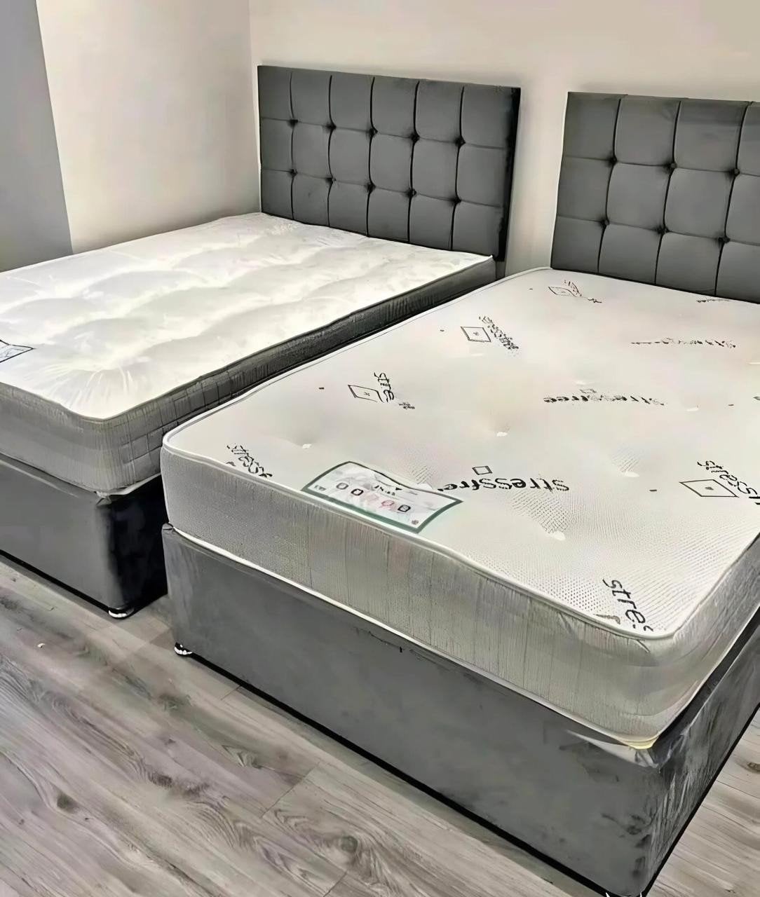 Tweepersoonsbed met matras 90x200 140x200 160x200 180x200, Huis en Inrichting, Slaapkamer | Complete slaapkamers, Ophalen of Verzenden