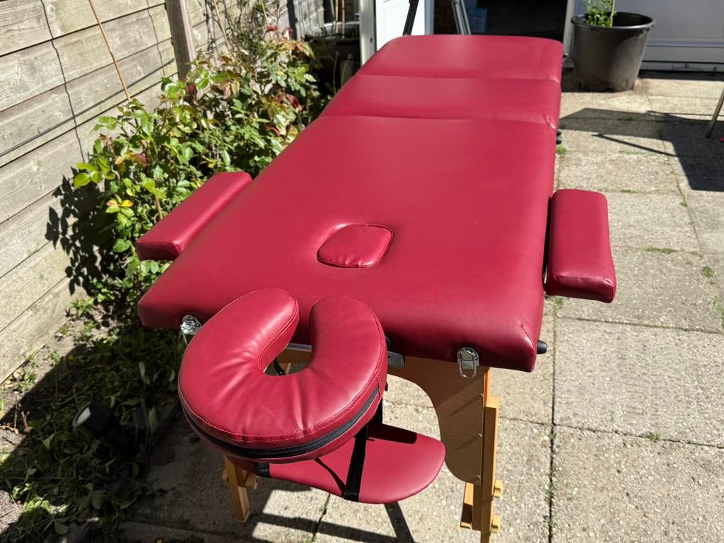 Portable 2 and 3 section massage table - accessories and bag, Ophalen, Massagetafel