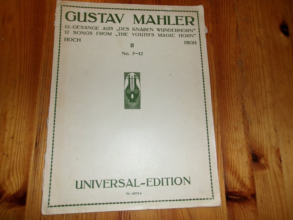 Gustav mahler, Muziek en Instrumenten, Bladmuziek, Zang, Gebruikt, Klassiek, Ophalen of Verzenden