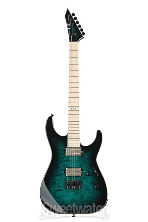 [Onderzoek] ESP E-II M-II HT Black Turquoise Burst, Ophalen of Verzenden, Nieuw, Solid body, Overige merken