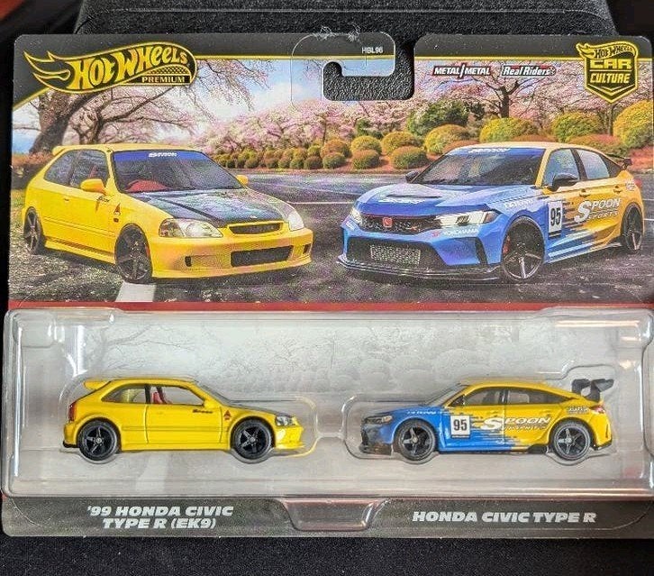 Hot Wheels 2-pack '99 Honda Civic Type R (EK9) Civic Spoon, Ophalen of Verzenden, Nieuw, Auto