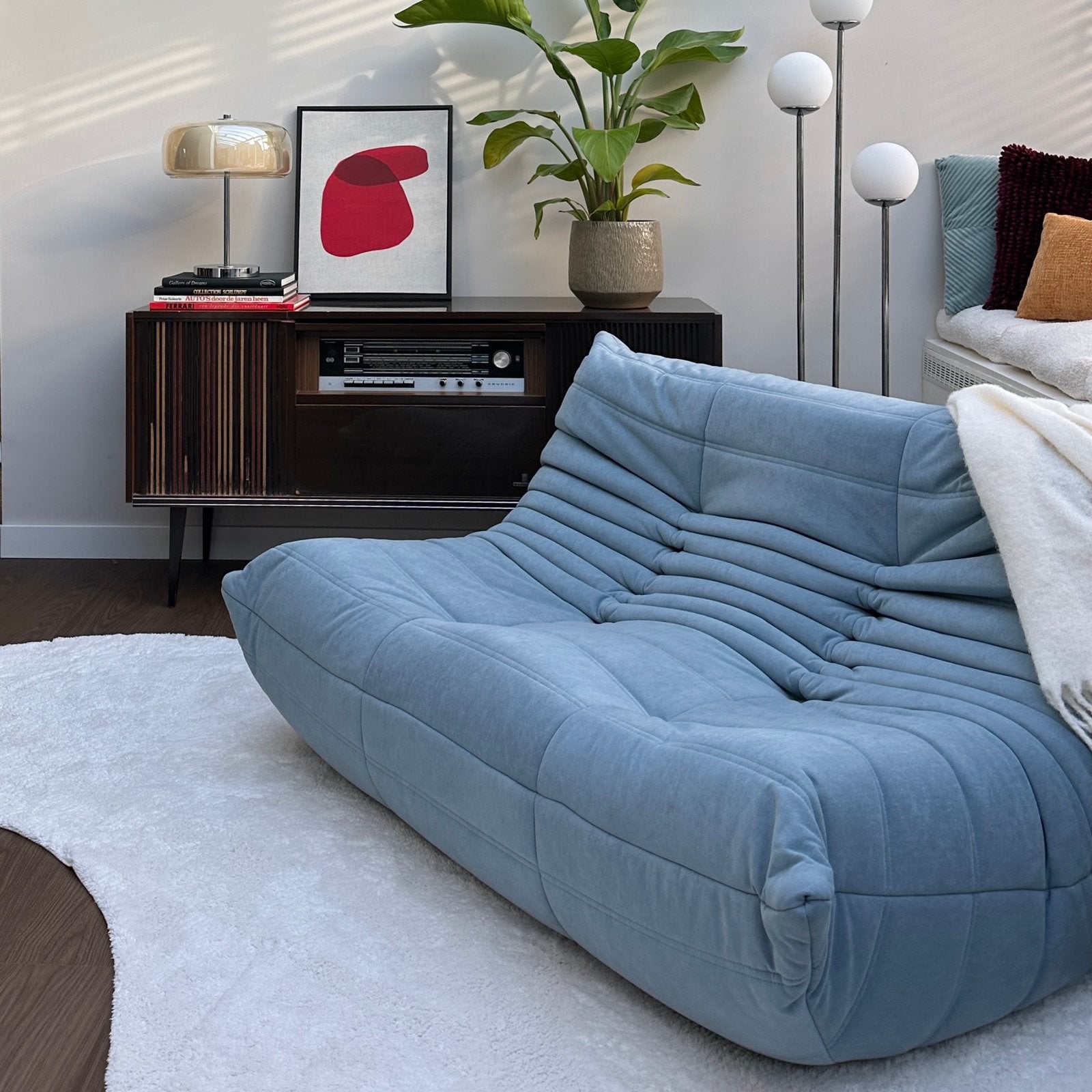 Dubbele Togo bank / fauteuil, Ophalen of Verzenden, Zo goed als nieuw, Tweepersoons