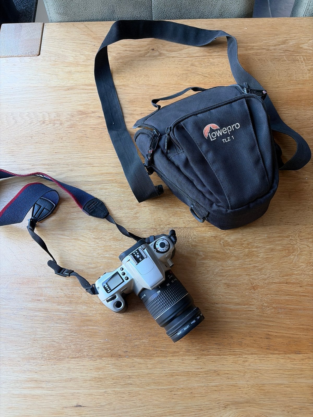 Canon EOS 300 Spiegelreflexcamera met lens en tas, Audio, Tv en Foto, Ophalen of Verzenden, Gebruikt, Spiegelreflex, Canon