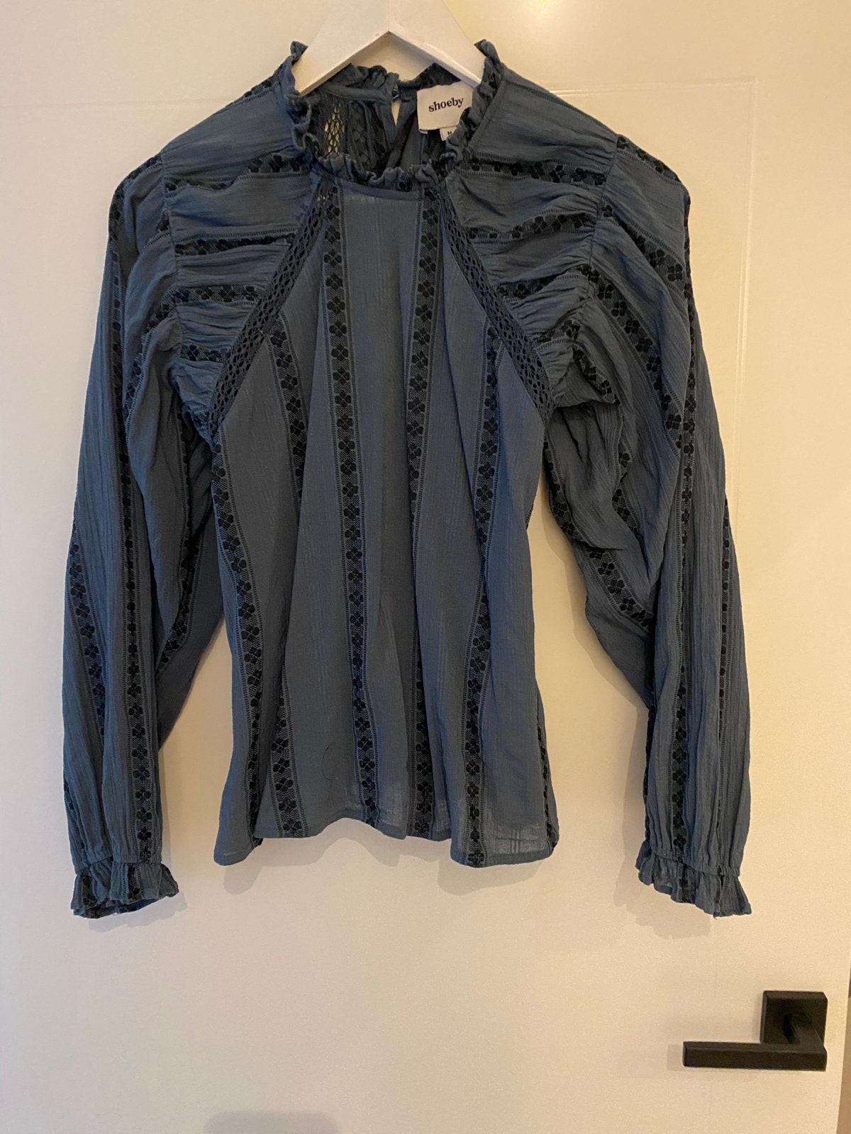 Shoeby blouse/top petrol blauw maat M, Ophalen of Verzenden, Zo goed als nieuw, Maat 38/40 (M), Blauw