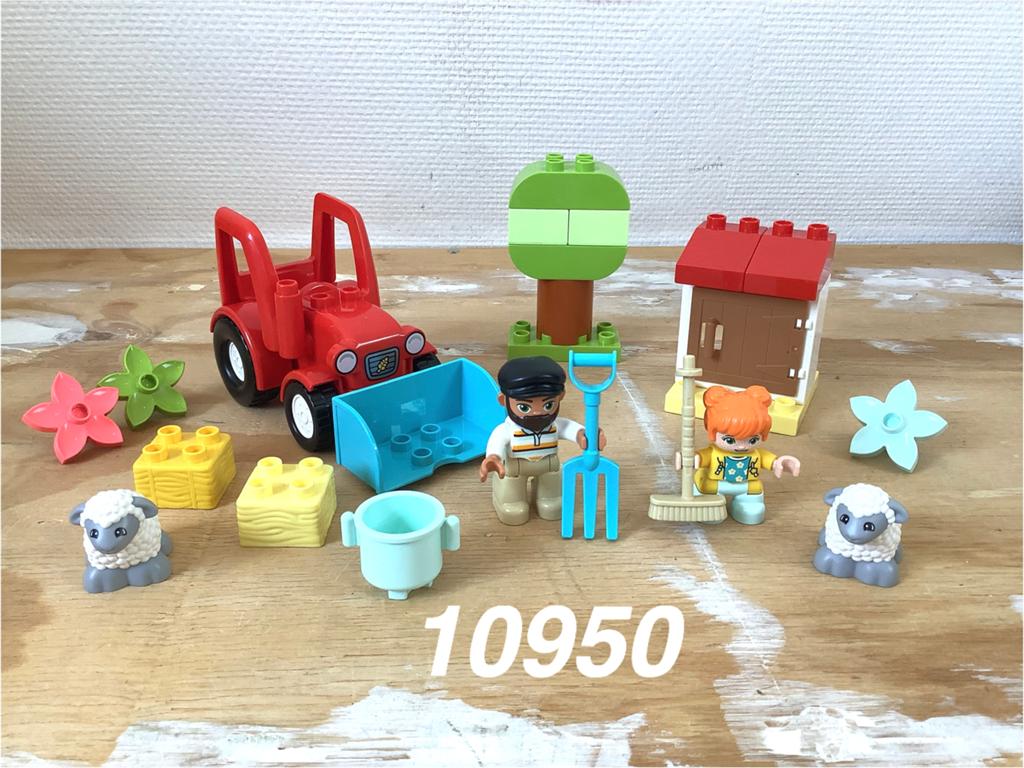 Duplo landbouw tractor dieren verzorgen 10950 (compleet) 11, Ophalen of Verzenden, Zo goed als nieuw, Complete set, Duplo