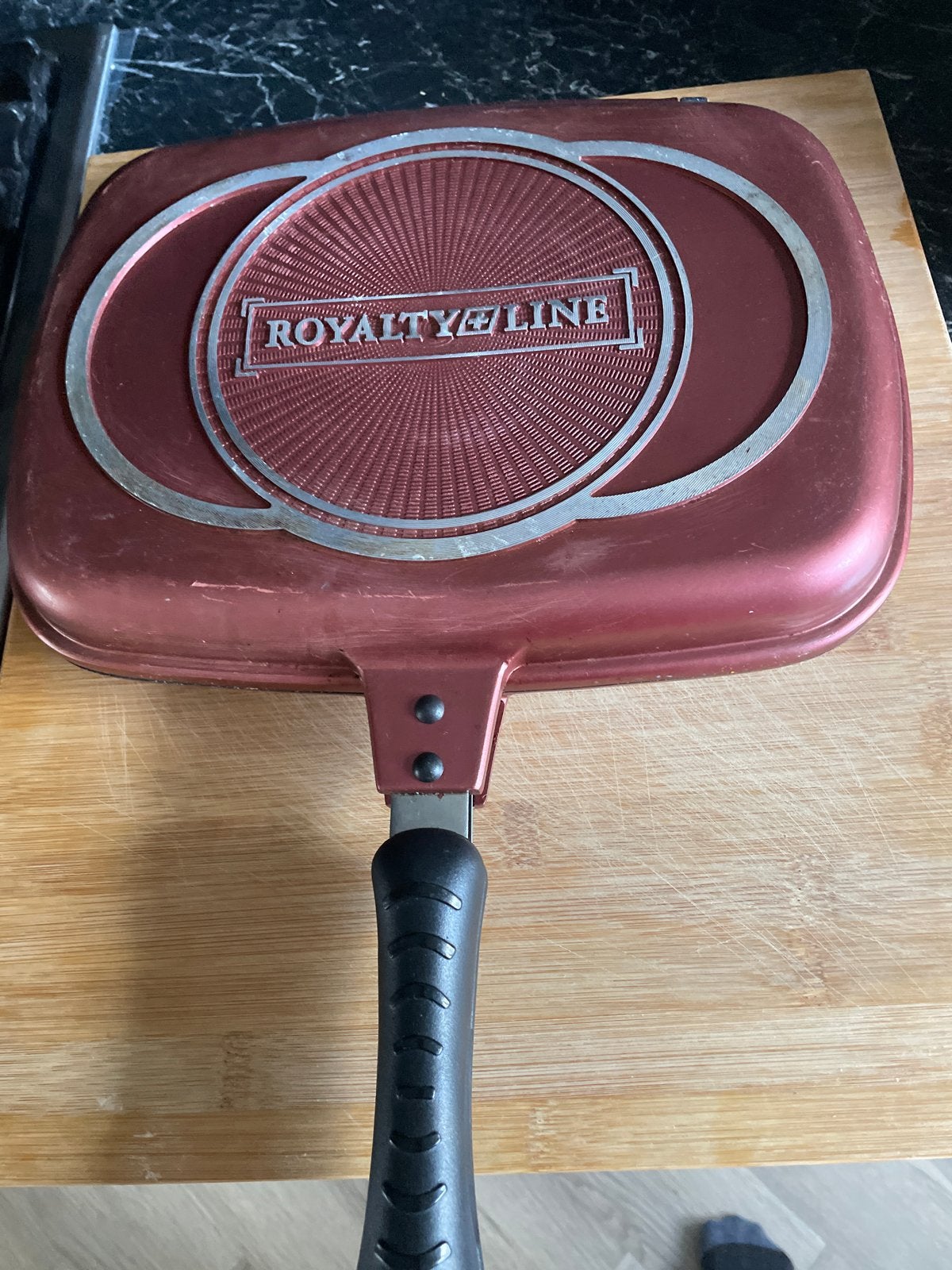 Royalty Line Dubbele Grillpan - Zo goed als nieuw, Ophalen of Verzenden, Zo goed als nieuw, Overige materialen
