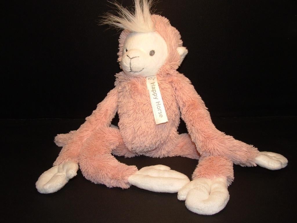 HAPPY HORSE PEACH HANGING MONKEY NR2 PLUCHE WOLLI, Kinderen en Baby's, Speelgoed | Knuffels en Pluche, Verzenden, Nieuw, Overige typen