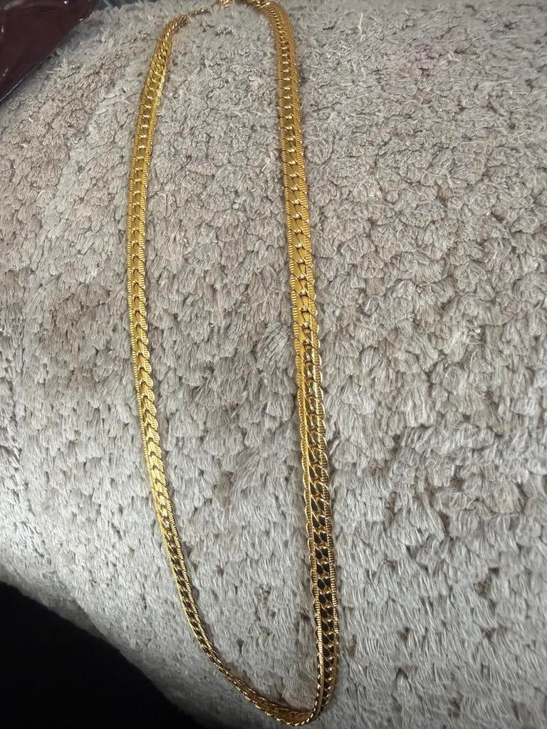Ketting, Ophalen of Verzenden, Zo goed als nieuw, Zilver, Overige materialen