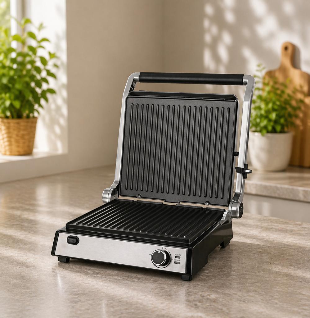 Donna tosti ijzer / paninigrill / grill apparaat, Ophalen of Verzenden, Uitneembare platen, Zo goed als nieuw