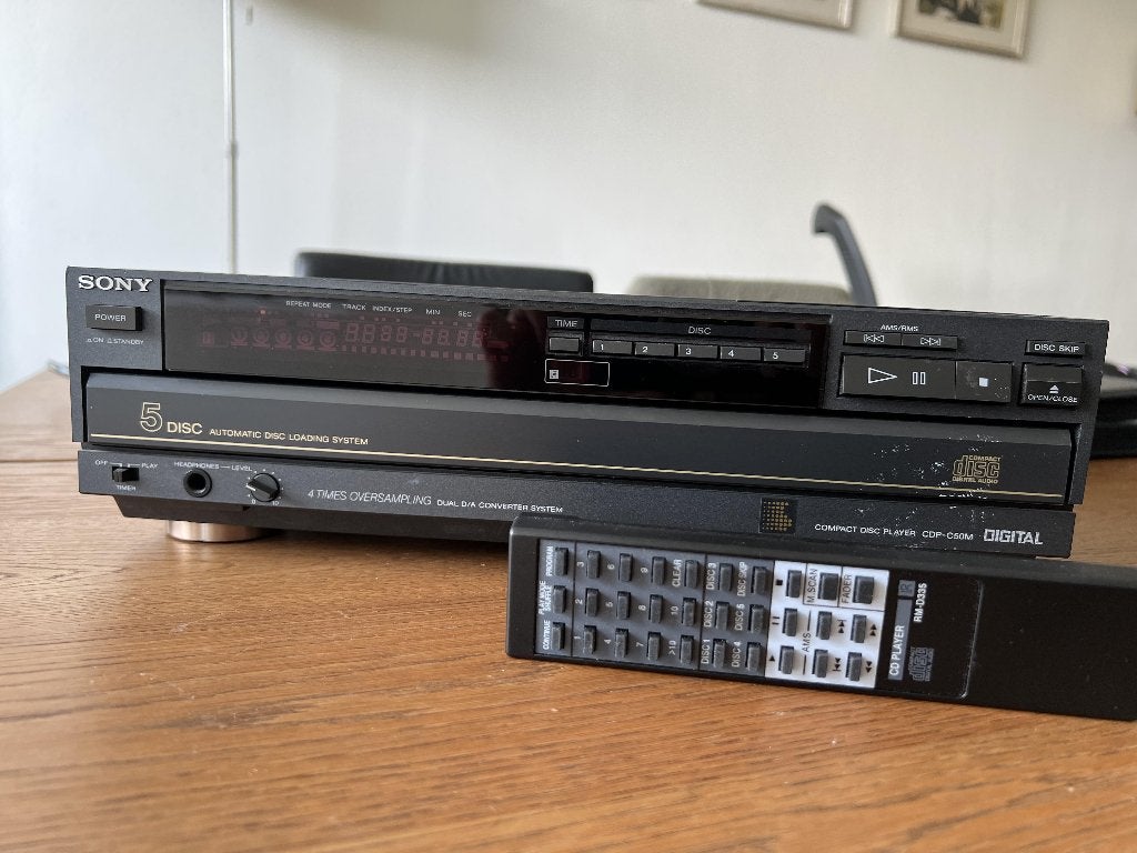Sony cdp-c50m 5 cd wisselaar, Audio, Tv en Foto, Cd-spelers, Ophalen of Verzenden, Gebruikt, Sony, Wisselaar