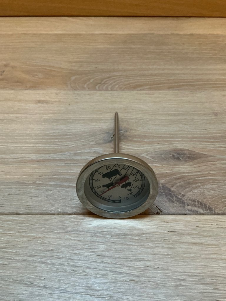 Te koop aangeboden vleesthermometer., Overige typen, Zilver, Ophalen of Verzenden, Zo goed als nieuw