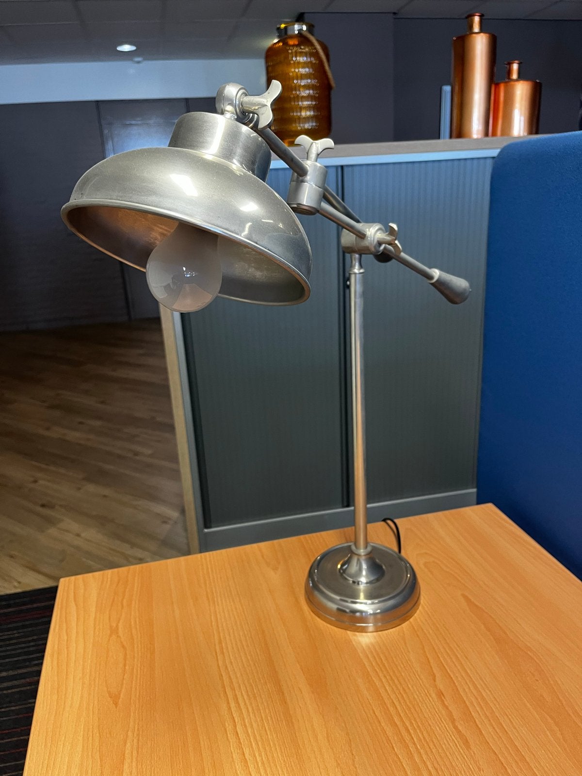 23x Bureaulampen/Tafellampen - Industrieel Design, Ophalen, Bureaulamp, Gebruikt, E27 (groot)