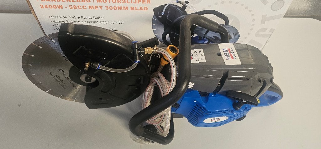 Betonzaag / Bandenzaag / Motorslijper 2400W - 58cc met 300mm