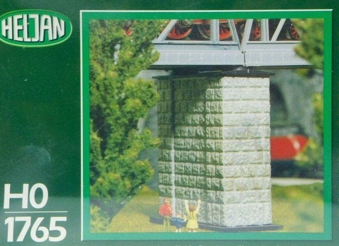 Heljan H0 1765 - 6-delige brugpijlerset, Overige merken, Gelijkstroom of Wisselstroom, Brug, Tunnel of Gebouw, Nieuw