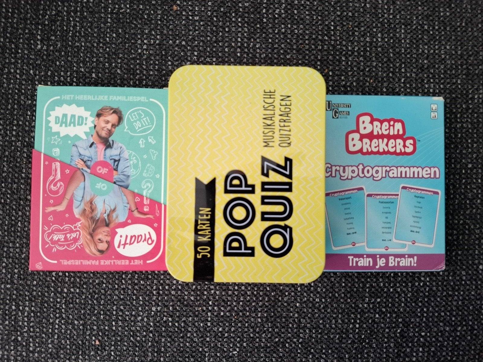 DaaD! Of Praat!, Pop Quiz, Breinbreke, Vijf spelers of meer, Ophalen of Verzenden, Gebruikt, Diverse