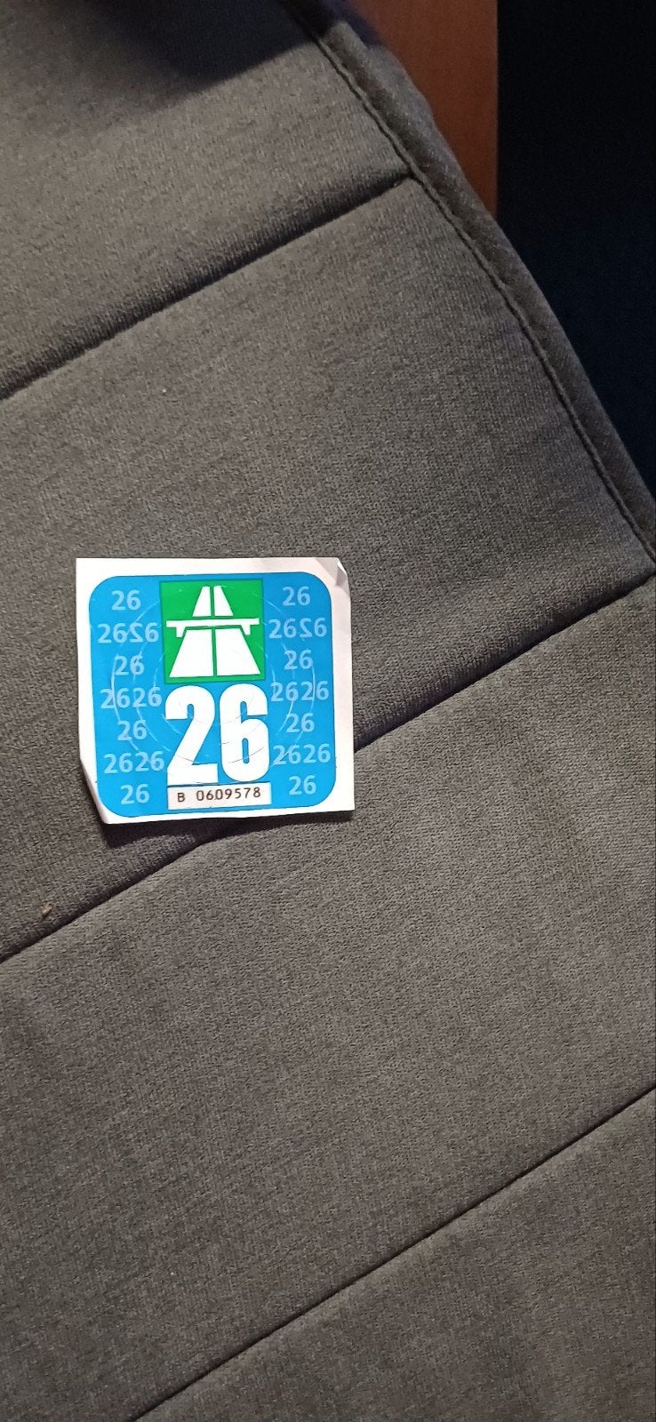 Een vignet voor Zwitserland in goede staat, zonder ontvangst, Tickets en Kaartjes, Autovignetten, Eén persoon