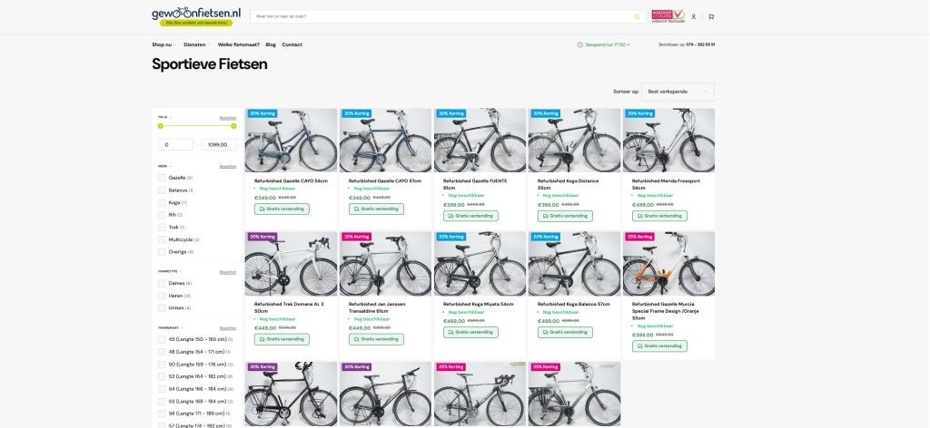 Tweedehands Sportfietsen– rijklaar met garantie en service, Fietsen en Brommers, Niet ingevuld, Gebruikt, Niet ingevuld, Ophalen of Verzenden