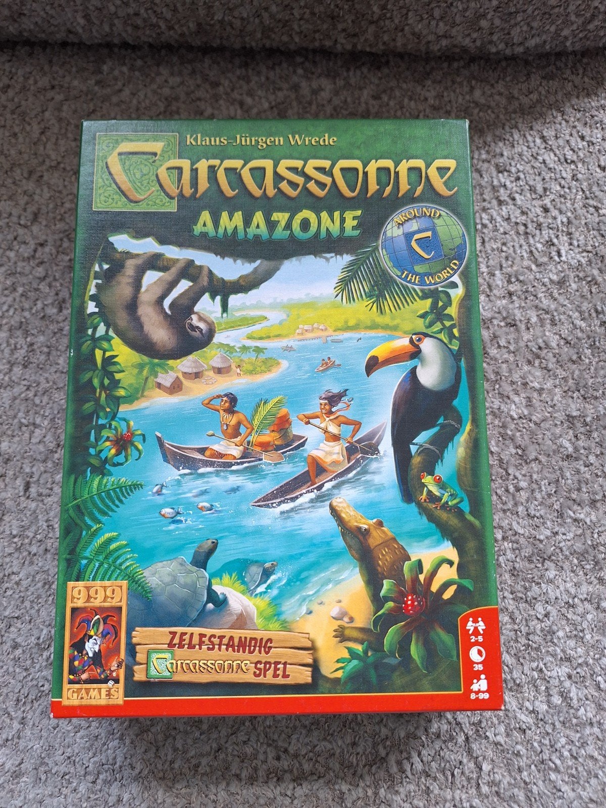 Carcassonne Amazone - Compleet en als nieuw!, Hobby en Vrije tijd, Gezelschapsspellen | Bordspellen, Drie of vier spelers, Ophalen