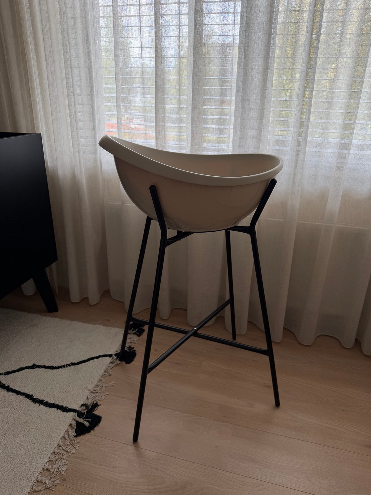 Puck Bad Inclusief Badzitje en Badstandaard - Oatmeal, Overige merken, Ophalen of Verzenden, Zo goed als nieuw, Badje