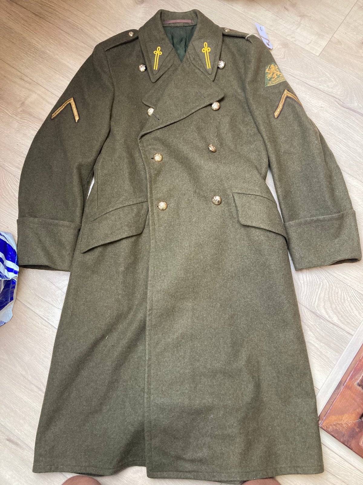 KL wollen overjas KMA 1965, Verzamelen, Militaria | Algemeen, Ophalen of Verzenden, Landmacht, Nederland, Kleding of Schoenen