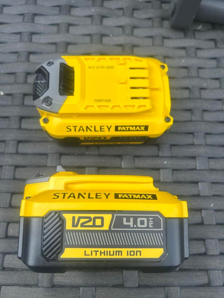 Stanley Fatmax V20 4.0Ah Lithium Ion Accu, Ophalen of Verzenden, Gebruikt, Overige typen