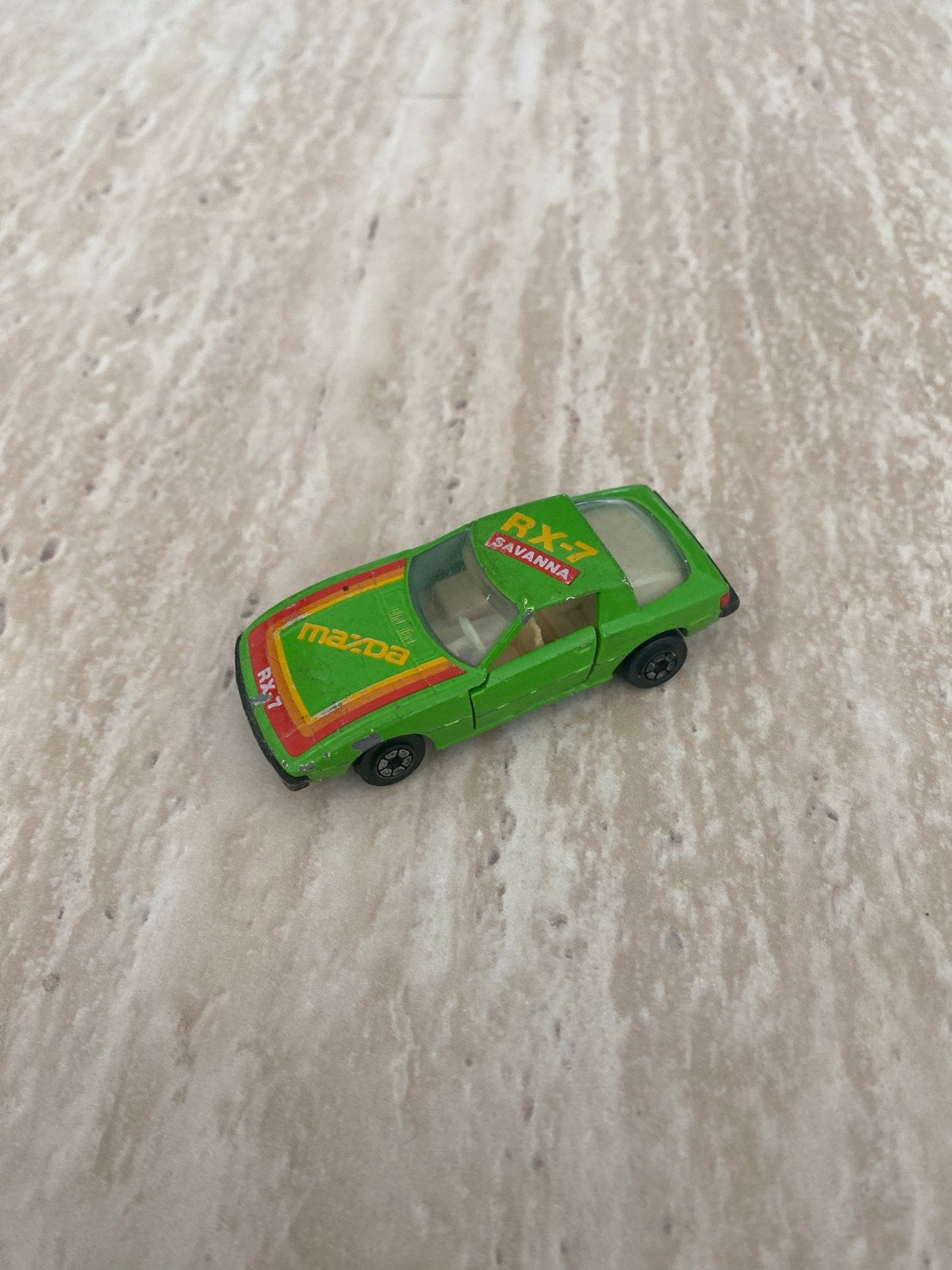 Vintage Matchbox Mazda RX-7 Savanna Speelgoedauto, Ophalen of Verzenden, Gebruikt