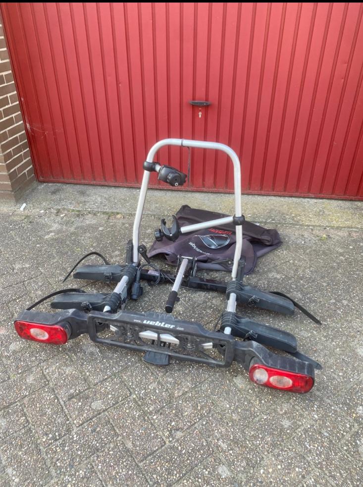 Uebler x21 nano fietsendrager compleet inklapbaar met hoes, Ophalen, Zo goed als nieuw, Trekhaakdrager